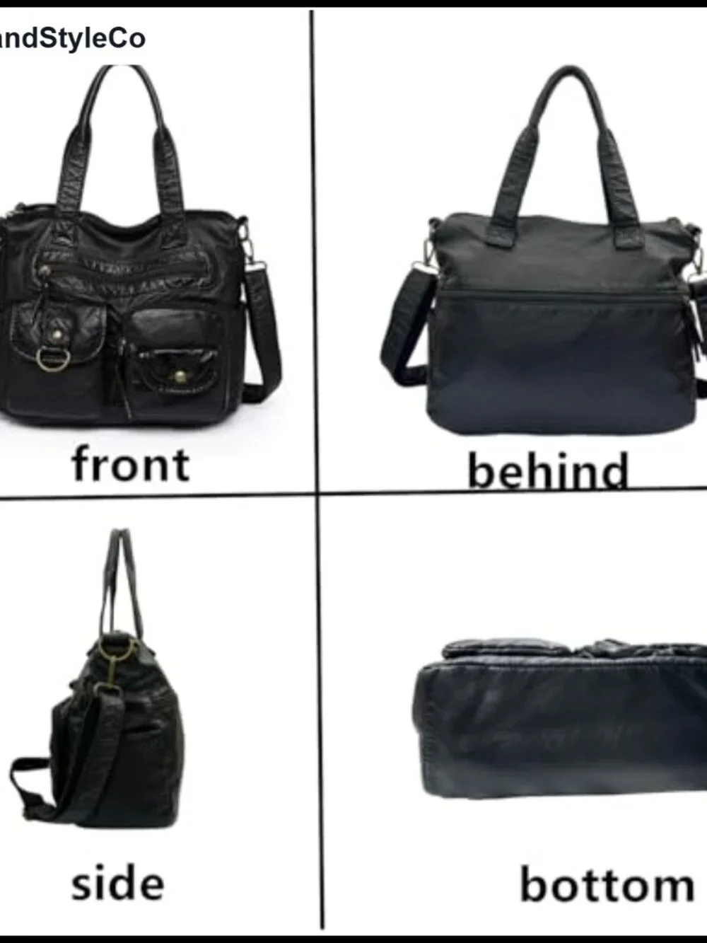 Hobo Handbag Top Handle Satchel Purse Women Soft PU Leather Faux Leather